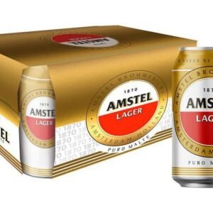 Cerveja AMSTEL Lager Lata 350ml - Pack com 12 Unidades